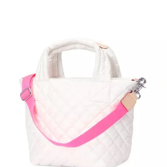 MZ Wallace Mini Metro Tote Deluxe- Pearl & Iridescent - Picture 3 of 8